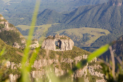 High angle view of mountains