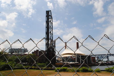 Built structure against cloudy sky