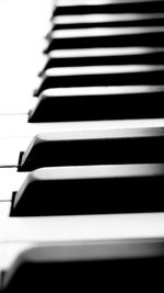 Close-up of piano keys