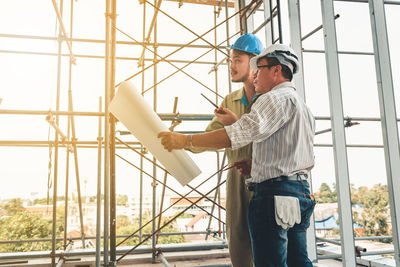 Men working at construction site