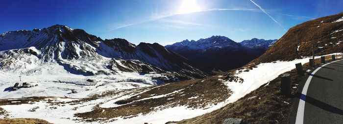 Scenic view of mountain against sky