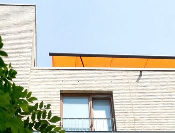 Low angle view of building against sky