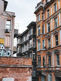 Low angle view of buildings against sky