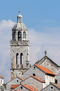 Low angle view of church against sky