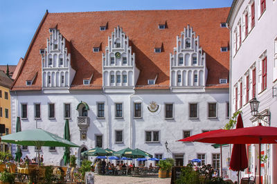 Meissen town hall on market square, germany