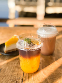 Close-up of drink on table