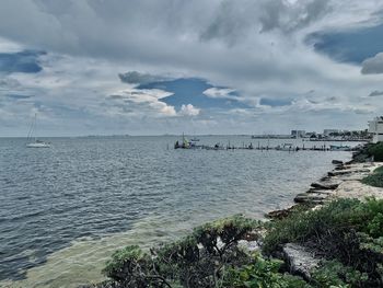 Scenic view of sea against sky