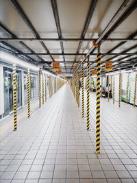 Interior of subway station