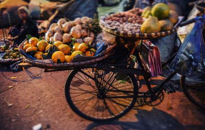 Fruits on market stall