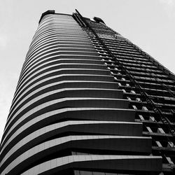 Low angle view of modern building against sky