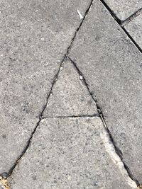 Full frame shot of cracked land