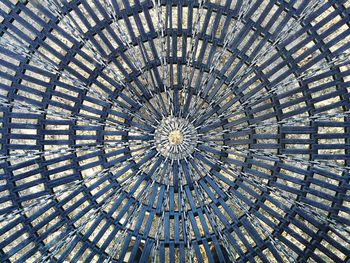 Low angle view of skylight