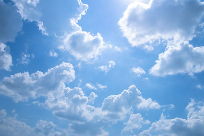 Low angle view of clouds in sky