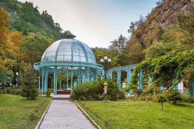 View of park against clear sky