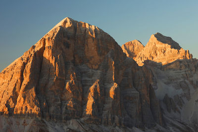 Scenic view of rocky mountains against sky