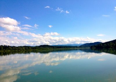 Scenic view of calm lake