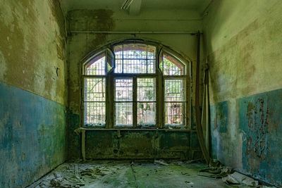 Interior of abandoned building