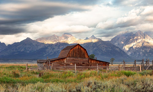 Barn in the grand teton national park 