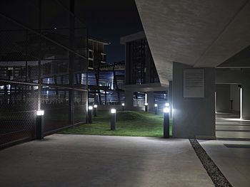 Residential buildings at night