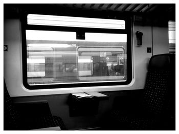 Train seen through train window