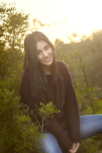 Portrait of a smiling young woman