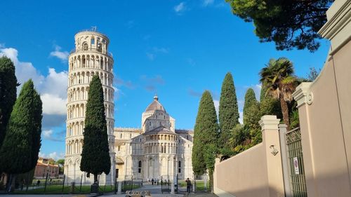 Low angle view of historic building against sky