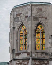 Low angle view of historic building against sky