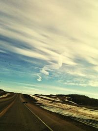 Road passing through landscape