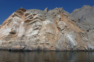 Low angle view of a rock