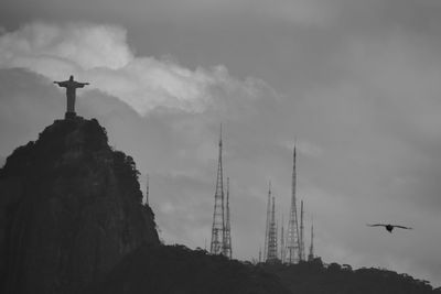 Cloudy sky over mountains