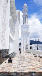 Exterior of historic building against sky