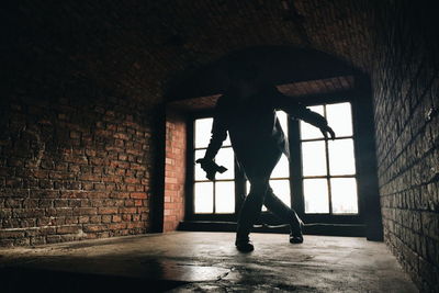 Full length of woman in bikini