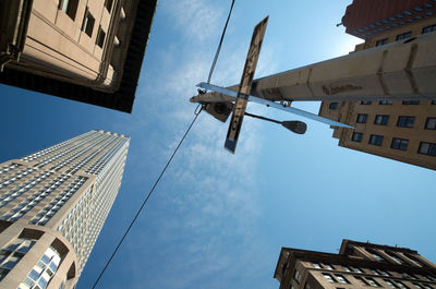 Low angle view of buildings against sky