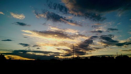 Scenic view of sky at sunset