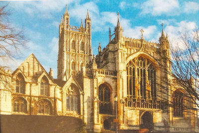 Low angle view of historical building against sky