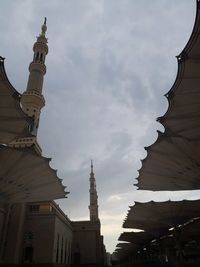 Low angle view of buildings against sky