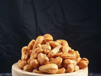 Close-up of sweet food in bowl on table