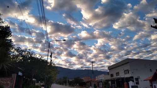 Low angle view of buildings against sky