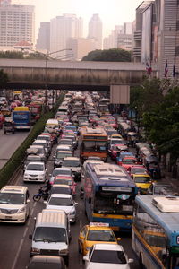 Traffic on city street