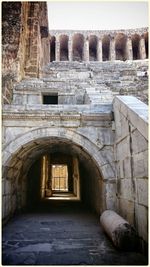 View of old tunnel