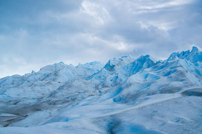 Detail view of perito moreno glacier