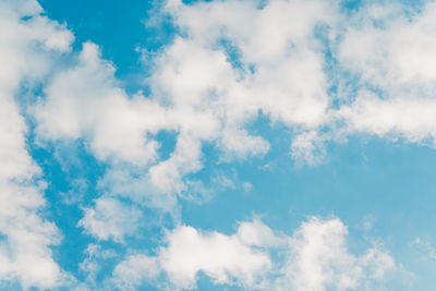 Low angle view of clouds in sky