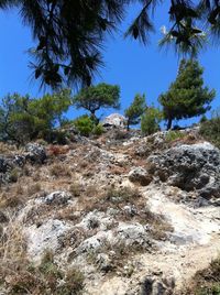 Scenic view of land against sky