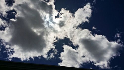 Low angle view of cloudy sky