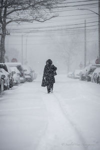 Snow covered road