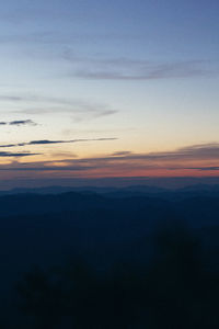 Scenic view of sky during sunset