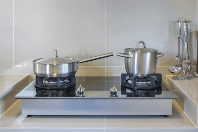 View of kitchen utensils at home