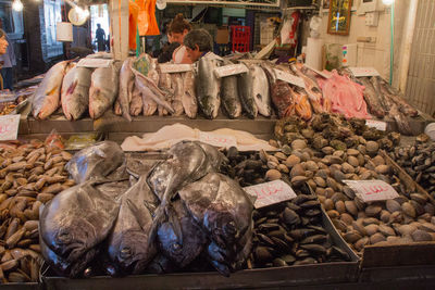 View of market stall for sale