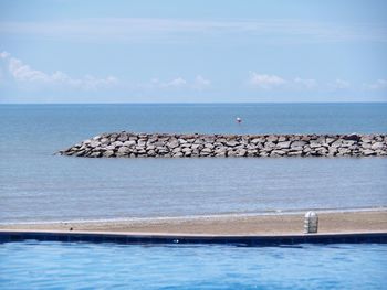 Scenic view of sea against sky