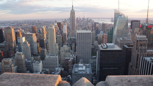 Aerial view of buildings in city